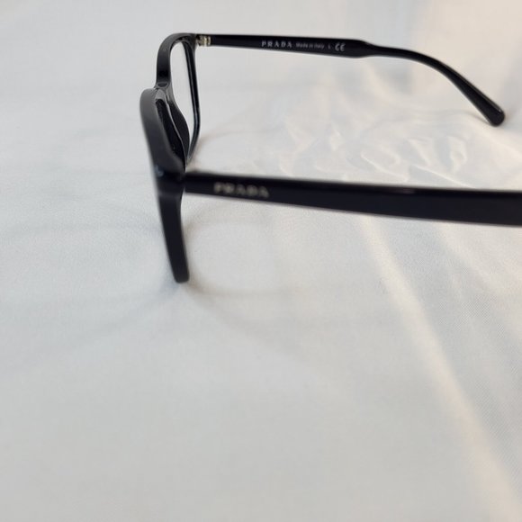 Prada PR 13XV 1AB-101 Rx-able Men's Eyeglasses Black Made in Italy NEW - Picture 6 of 7